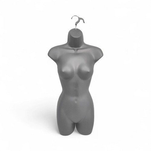 Silver female hanging body - silver,