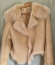 Genuine Toscana Sheepskin Pelt Short Jacket- Dystopian Boho Mad Max Style- 10-12