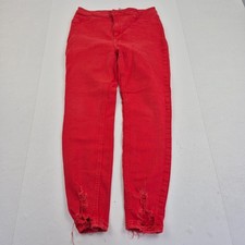 NEW LOOK HALLIE Jeans 14 Red