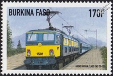 British Railways BR Class 77 / EM2 No.1501 DIANA Electric Locomotive Train Stamp