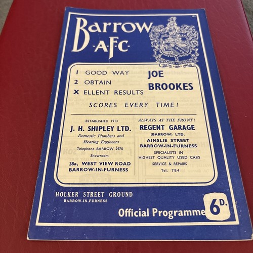 Barrow southport 1963 - southport, 1963/64