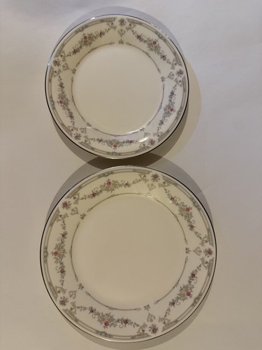 Pair bone china - bone, plates
