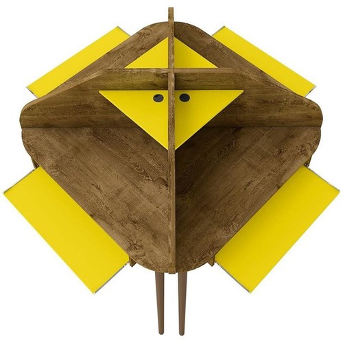 Bradley wood round - wood, pc.