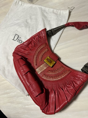 Rare christian dior red plisse - rare,