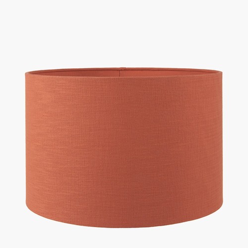 50cm terracotta linen self - terracotta,