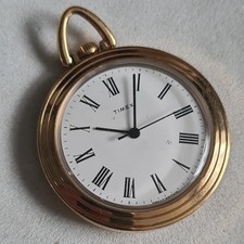 Vintage metal Timex pocket fob