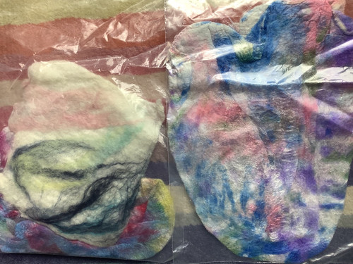Felting hand dyed - hand,