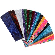 25x Celluloid Guitar Pick Strips Thickness 0.50 0.73 0.90mm Frame Mounting Ring