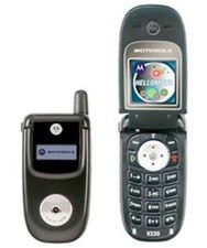 GENUINE MOTOROLA V220 FLIP MOBILE PHONE-UNLOCKED WITH NEW CHARGAR AND WARRANTY