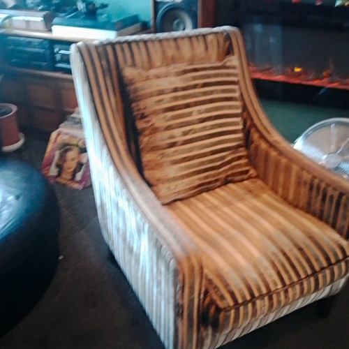 Striped velvet upholstered - striped,