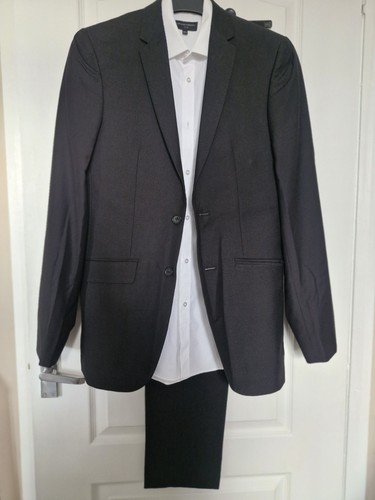 Black suit shirt - suit,