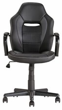 Argos Home Mid Back Gas Lift  Tilt Swivel Lock Office Gaming Chair - Black - NEW
