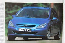 Original 2001 PEUGEOT 307 RAPIER 2.0 HDi Autocar magazine road test No 4495