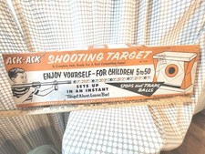RARE VTG 1956 Ack Ack Gun Line Target DISPLAY Hampden Disney Tables East Detroit