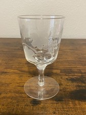 ANTIQUE Clear FLORAL, LEAF &