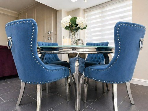 Louis round dining table white - dining,