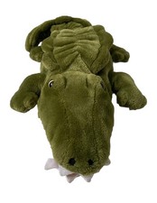 Crocodile Alligator Hand Puppet M&S St Michael Green Soft Toy Stuffed Plush 14"