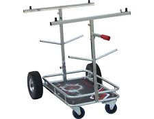 Go Kart Senzo Chrome 4 Wheel Kart Trolley With Tyre Posts Karting