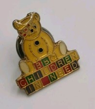 Vintage Pin Badge Pudsey Bear
