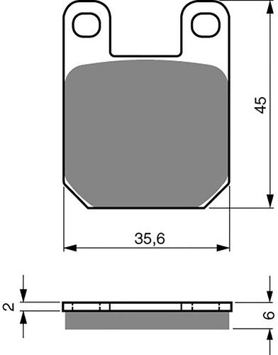 Brake disc pads front h - pads,