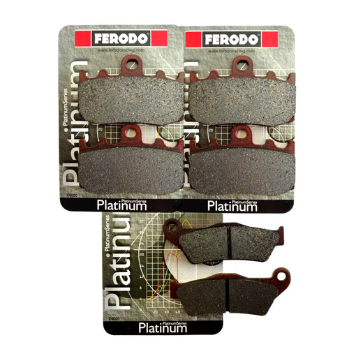 Front rear semimetallic pads - +,