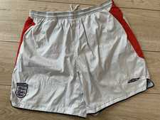 Vintage 2004 UMBRO ENGLAND Football SHORTS (XXL)