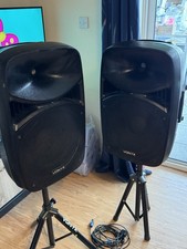Vonyx VPS152A 15 Active Bluetooth Disco Speakers DJ PA System WTH Stands Black 2