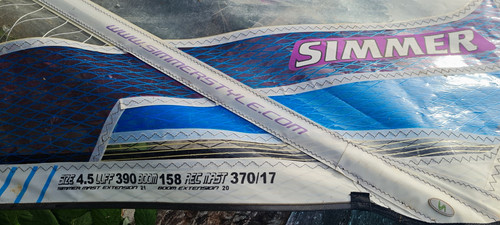 Simmer style windsurfing sail - simmer,