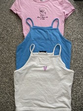 3 X Cropped Tops Age 9 To 10