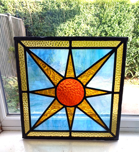 1920s 30s sunburst - sunburst, stained