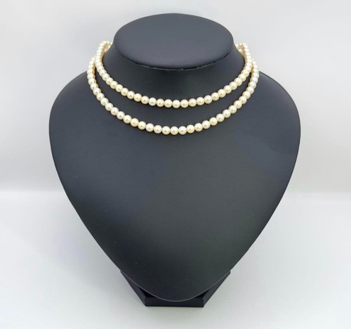 Mikimoto silver double - mikimoto, double-strand
