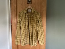 Debenhams Men’s Mustard Size 16inch Collar Checked Shirt New