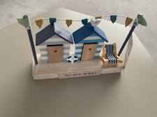 NEXT WOODEN MINI BLUE & WHITE