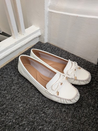 Dune white loafers - dune,