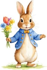 Peter Rabbit Flower Wall Art