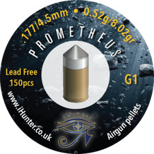 iHunter Prometheus G1 .177/4.50 Lead Free Air gun pellets  (150ct) Free P&P L118