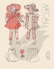 Reproduction Vintage Doll Clothes Sewing Pattern McCall 22" Doll