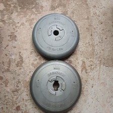 Dp Fit For Life  Orbatron 6.5kg 14.3lbVinyl Weights X2 1 inch Bar Hole Used 