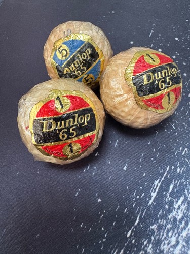 Vintage dunlop golf - 65, x3
