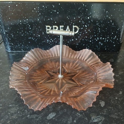 Vintage art deco pink glass - art,
