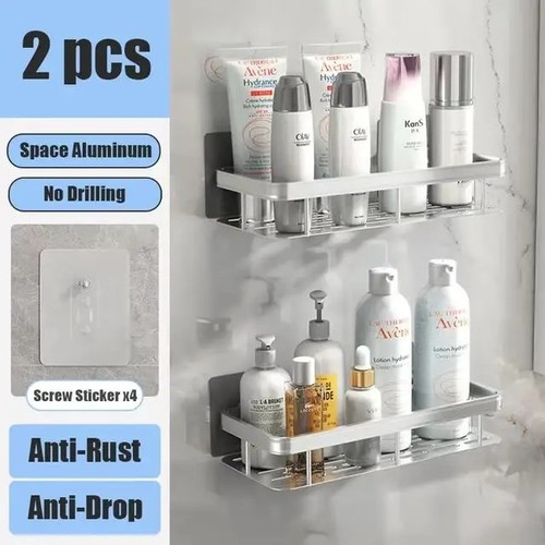 Drill bathroom shelf corner - no,