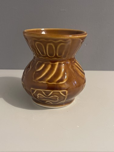 Vintage dragon pottery vase - pottery,
