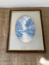 Vintage Lithograph Print River