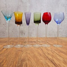 Set of 6 Long Stem Coloured