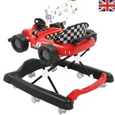4-in-1 Baby Walker Foldable Activity Push Walker with Adjustable Height & Speed