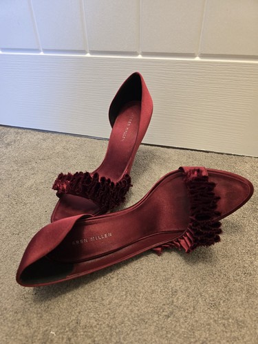 Karen millen burgundy satin - burgundy, &