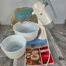 Sunbeam Mixmaster vintage retro food mixer and blender -Bowls and Manual