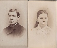 2 CDVs - Will and Laura Dunn