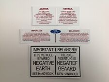 Ford South Africa Capri Escort Granada under Bonnet decals. 