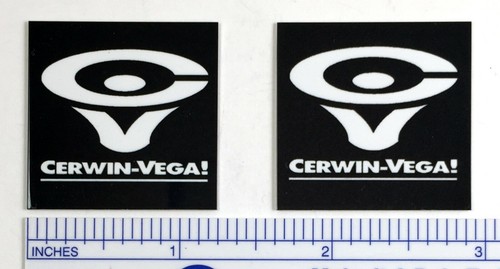 Cerwin vega speaker badge - cv,